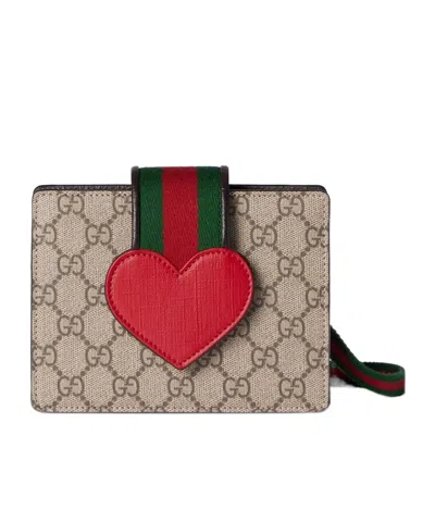Gucci Decoration Love Gg Handbag In Nude