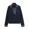 Gucci Deep V-neck Long Sleeve Top With Contrasting Trim