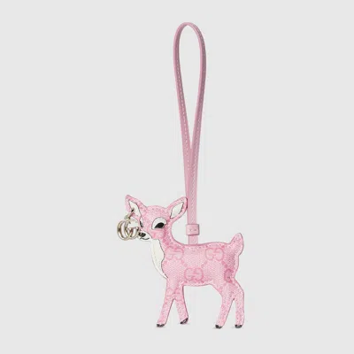 Gucci Deer-shaped Bag Charm In Pink