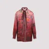 Gucci Silk Floral Shirt In Pink