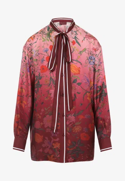 GUCCI DEGRADE FLORAL SHIRT