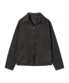 Gucci Delavé Cotton Canvas Jacket In Gray
