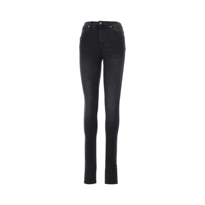 Gucci Délavé Cotton Denim Skinny Jeans In Black