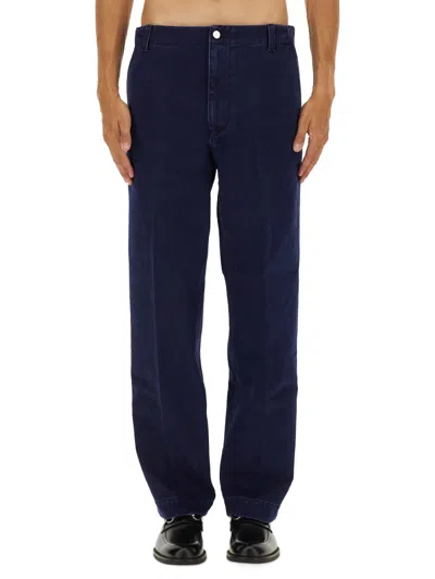 Gucci Délavé Denim Pants In Blue
