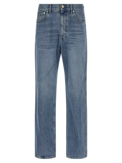 Gucci Délavé Effect Denim Jeans In Blue