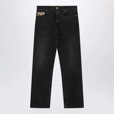 Gucci Délavé Jeans In Black