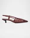 Gucci 35mm Gg Crystal-embellished Slingback Pumps