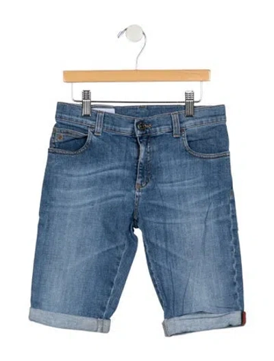 Pre-owned Gucci Kids' Demin Shorts In Blue