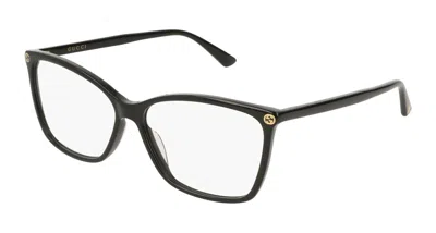 Gucci Demo Cat Eye Ladies Eyeglasses Gg0025o 008 56 In Black