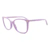 Gucci Demo Cat Eye Ladies Eyeglasses Gg0026o 014 53 In Purple