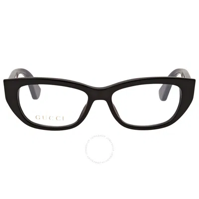 Gucci Demo Cat Eye Ladies Eyeglasses Gg0277o 005 48 In Black