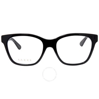 Gucci Demo Cat Eye Ladies Eyeglasses Gg0420o 001 52 In Black