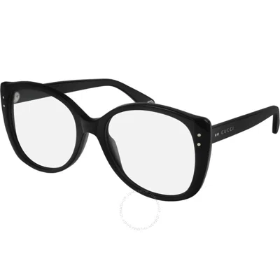 Gucci Demo Cat Eye Ladies Eyeglasses Gg0474o00154 In Black