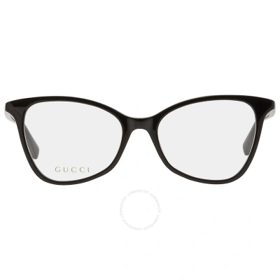 Gucci Demo Cat Eye Ladies Eyeglasses Gg1360o 001 53 In Black