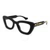 Gucci Demo Cat Eye Ladies Eyeglasses Gg1555o 001 50