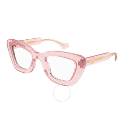 Gucci Demo Cat Eye Ladies Eyeglasses Gg1555o 003 50 In Pink