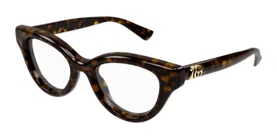 Gucci Demo Cat Eye Ladies Eyeglasses Gg1832o 002 50 In Brown