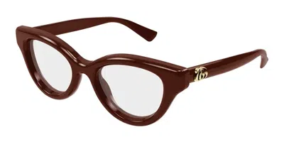 Gucci Demo Cat Eye Ladies Eyeglasses Gg1832o 003 50 In Brown