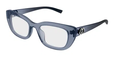 Gucci Demo Cat Eye Ladies Eyeglasses Gg2027o 003 52 In ["grey"]