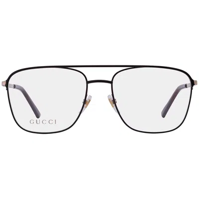 Gucci Demo Navigator Men's Eyeglasses Gg0833o 001 55 In Black