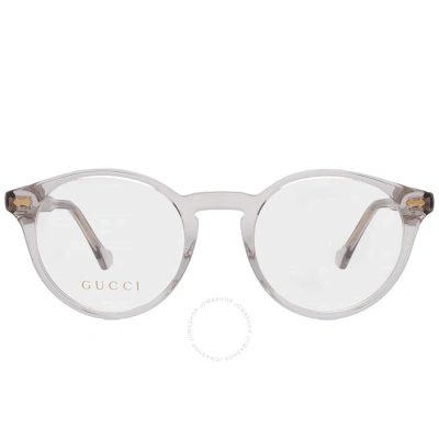 Gucci Demo Oval Unisex Eyeglasses Gg0738o 006 48 In White