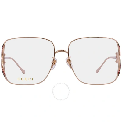 Gucci Demo Oversized Ladies Eyeglasses Gg1321o 002 60 In Gold