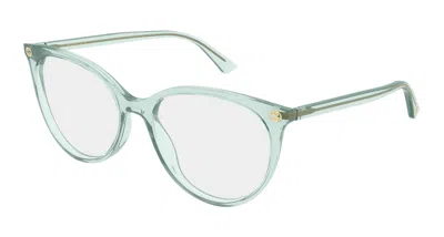 Gucci Demo Phantos Ladies Eyeglasses Gg0093o 011 53 In Green