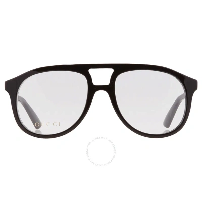 Gucci Demo Pilot Men's Eyeglasses Gg1320o 001 54 In Black