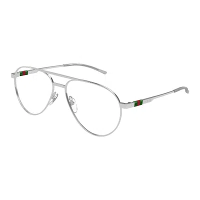 Gucci Demo Pilot Men's Eyeglasses Gg1679o 001 56 In Gold