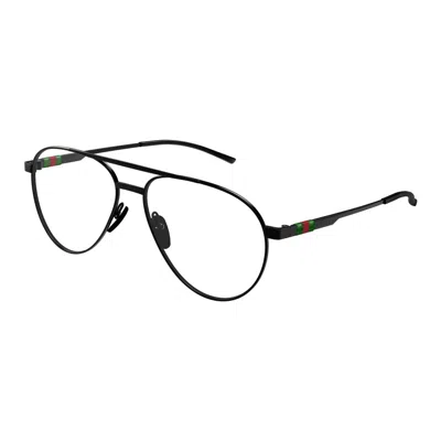 Gucci Demo Pilot Men's Eyeglasses Gg1679o 003 56 In Black
