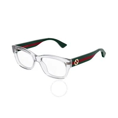 Gucci Demo Rectangular Ladies Eyeglasses Gg0278o 016 55 In Multi