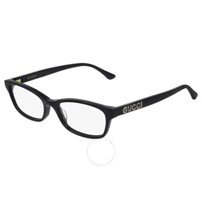 Gucci Demo Rectangular Ladies Eyeglasses Gg0730o 005 50 In Black