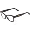 Gucci Gg0613o005 Black Black Transpare In N/a