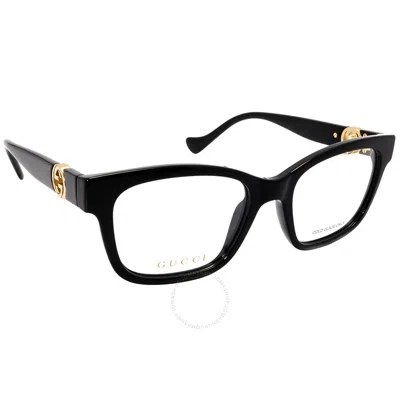 Gucci Demo Rectangular Ladies Eyeglasses Gg1025o 001 51 In Black