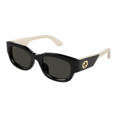 Gucci Demo Rectangular Ladies Sunglasses Gg1667sk 001 54 In Multi