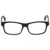 GUCCI GUCCI DEMO RECTANGULAR MEN'S EYEGLASSES GG0006OAN 001 55