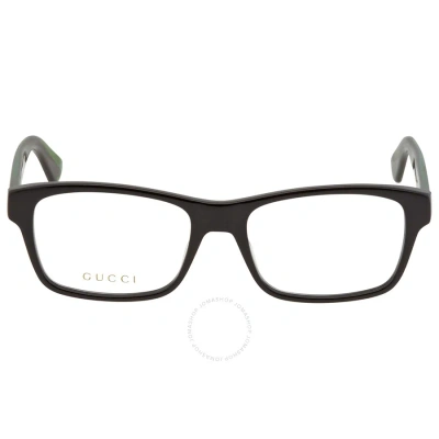 Gucci Demo Rectangular Men's Eyeglasses Gg0006on 006 55 In Red.