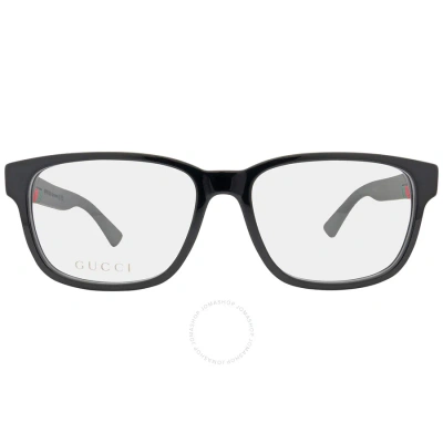 GUCCI GUCCI DEMO RECTANGULAR MEN'S EYEGLASSES GG0011O 005 55