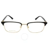 GUCCI GUCCI DEMO RECTANGULAR MEN'S EYEGLASSES GG0131O 001 53