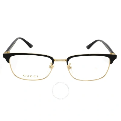 Gucci Demo Rectangular Men's Eyeglasses Gg0131o 001 53 In N/a