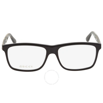 Gucci Demo Rectangular Men's Eyeglasses Gg0384o 004 57 In N/a