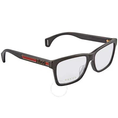 Gucci Demo Rectangular Men's Eyeglasses Gg0466oa 002 56 In Black