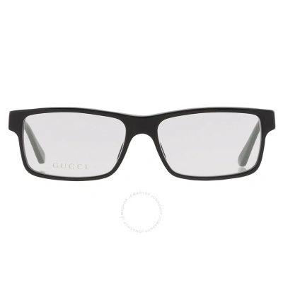 Gucci Demo Rectangular Men's Eyeglasses Gg0752o 001 56 In N/a