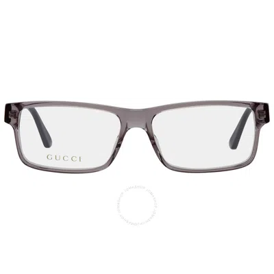 Gucci Demo Rectangular Men's Eyeglasses Gg0752o 003 56 In Gray