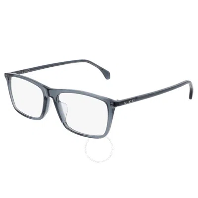 Gucci Demo Rectangular Men's Eyeglasses Gg0758oa 003 56 In Blue