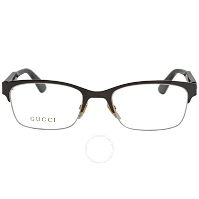 Gucci Demo Rectangular Men's Eyeglasses Gg0828o 001 54 In Gray