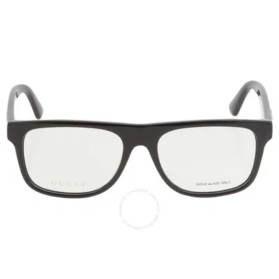 Gucci Demo Rectangular Men's Eyeglasses Gg1117o 001 56 In Black