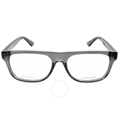 Gucci Demo Rectangular Men's Eyeglasses Gg1117o 003 56 In Grey