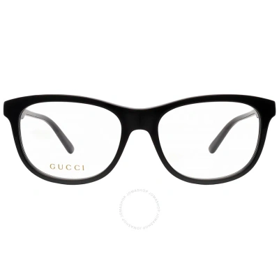 Gucci Demo Rectangular Men's Eyeglasses Gg1292o 001 55 In Black