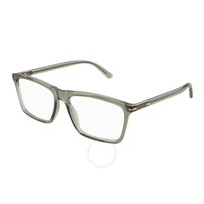 Gucci Demo Rectangular Men's Eyeglasses Gg1445o 004 56 In Gray